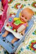 画像5: 昭和の玩具★赤ちゃんベビーカーセット　ガラガラ　ヴィンテージ人形　各色　OM553 (5)
