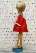 画像3: ポーズ人形　立ち姿　スピッツ　赤いワンピース　三つ編みドール　OM554 (3)