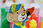 画像6: 上下に動くよ★汽車ポッポ　アソートカラ―　クマの車掌さん　１個　OM578 (6)