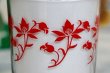 画像5: モダン　赤い花柄グラス　タンブラー　ミッドセンチュリー　G793 (5)