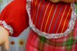 画像4: 昭和レトロな抱き人形　鳴き人形　赤ちゃん　ピンクチェック　赤スタイ　デッドストック　OM601 (4)