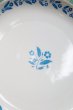画像2: シンフォニーインブルー　北欧風花柄プレート皿　大皿　S13 (2)
