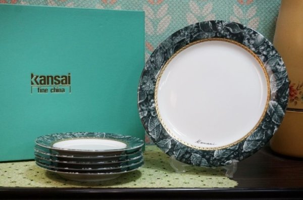 画像1: KANSAI　FINE　CHINA　プレート皿セット　SS157 (1)