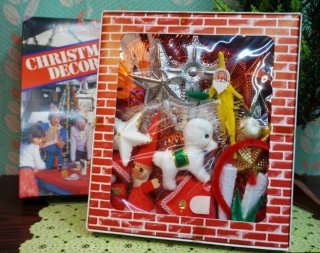 昭和レトロ モールサンタオーナメントセット SD915