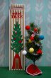 画像1: ミニクリスマスツリーセットと　クリスマスオーナメントセットなど　スカート入り　SD907 (1)