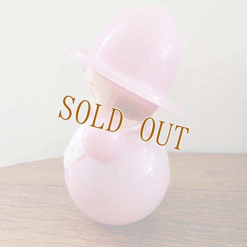 画像6: 復刻　なるちゃんが遊んだとんがり帽子のおきあがりこぼし　Ｍ　つば付き帽子付き　ライトピンク　GN10 (6)