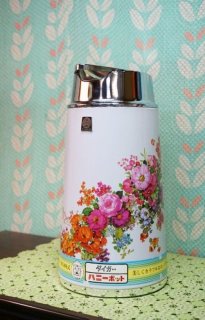 ダイヤ電子ジャー 花柄 1．6リットル はなたば ピンク花柄
