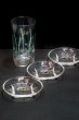 画像3: ADERIA　アデリアグラス　台付きナッツ皿　ガラス豆皿　モダンカット　小皿　１枚　GU150 (3)