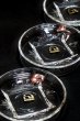 画像2: ADERIA　アデリアグラス　台付きナッツ皿　ガラス豆皿　モダンカット　小皿　１枚　GU150 (2)