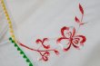 画像3: 刺繍座布団カバー　クッションカバー　ホワイト　５色花柄　５枚セット　NS468 (3)