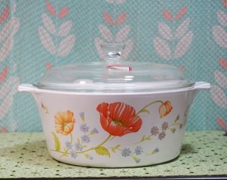 ＊ビジョン 両手鍋＆片手鍋　アンバー2.5L 蓋付き　未使用品！＊ 蓋つまみあり VISIONS ビジョン ガラス鍋 耐熱ガラス アンバー