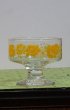 画像6: 佐々木ガラス　アイスクリームカップ　デザートカップ　パフェグラス　イエロー花柄　GU89 (6)