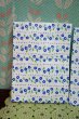 画像3: レトロフラワー紙袋　平袋　青　花柄　1枚　KF249 (3)