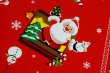 画像2: タカの包装紙　サンタズショップR　クリスマス柄　赤　１枚　KF253 (2)