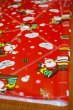 画像5: タカの包装紙　サンタズショップR　クリスマス柄　赤　１枚　KF253 (5)