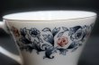 画像6: TOYOTOKI　東洋陶器　ティーカップ&ソーサー　紺　花柄　モダン　1960年代　C297 (6)