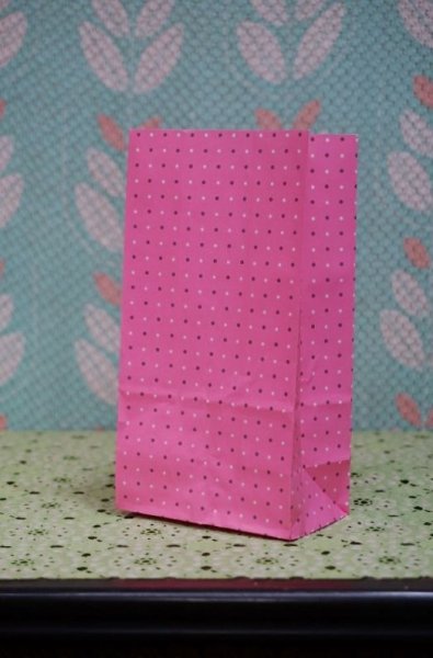 画像1: マドンナパック　ピンクドット紙袋　1枚　KF295 (1)
