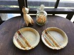 画像2: 有田焼　　皿　柔らかい色　2枚組　　WF61 (2)