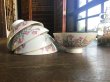 画像4: ピンク花柄茶碗　５個セット　CW238 (4)