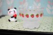画像1: すりガラスのいちごアイスクリームカップ　デザートグラス　ストロベリー　1個　GU183 (1)