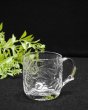 画像1: 可愛らしい花柄のガラスマグカップ　ガラスジョッキ　　1個　GL87 (1)
