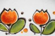 画像2: ストーンウェア　チューリップのペアプレート　花柄　カレー皿に♪　SS196 (2)