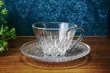 画像2: HOYA　保谷クリスタル　ガラスのカップ＆ソーサー　1客　C308 (2)