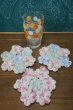 画像4: atelier　アトリエハンドメイド　お花のコースター　各種3枚セット　A263 (4)