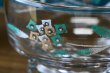 画像5: モダン　花柄　フリーンブラウン　ガラスのアイスクリームカップ　デザートグラス　パフェ　GU222 (5)
