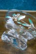 画像8: モダン　花柄　フリーンブラウン　ガラスのアイスクリームカップ　デザートグラス　パフェ　GU222 (8)