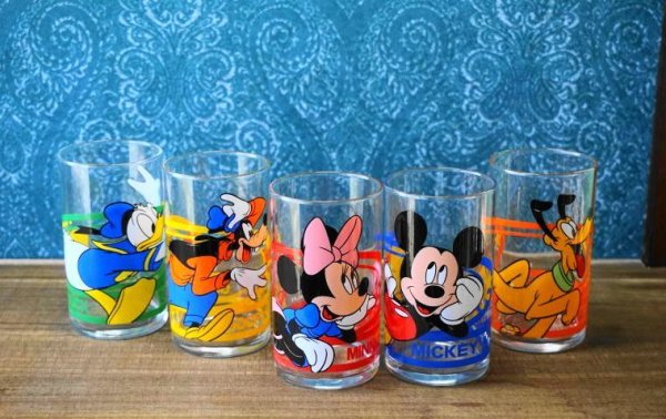 画像1: 第一生命　ノベルティグラス　ディズニー　ミッキーマウス　グラスセット　非売品　GS231 (1)