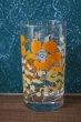 画像3: 大きなオレンジの花柄グラス　タンブラー　グラデーション　芥子　G467 (3)