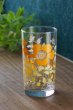 画像2: 大きなオレンジの花柄グラス　タンブラー　グラデーション　芥子　G467 (2)