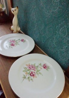 SONE CHINA ソネチャイナ vintageplate 26.5cmプレート皿 3枚セット