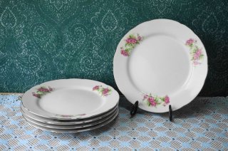 yamatsu japan プチローズ 15cmパン皿 5枚セット 花柄 SS331