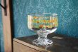 画像3: 佐々木ガラス　足付きデザートグラス　パフェグラス　オレンジ花柄　1個　GU231 (3)