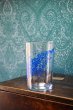 画像1: ADERIA　アデリアガラス　青い小花の連なるグラス　タンブラー　GL156 (1)
