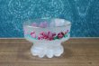 画像2: 昭和エレガンス　ピンク花柄　すりガラスのデザートカップ　アイスクリームグラス　1個　GU232 (2)