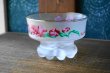 画像3: 昭和エレガンス　ピンク花柄　すりガラスのデザートカップ　アイスクリームグラス　1個　GU232 (3)