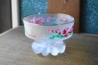 画像4: 昭和エレガンス　ピンク花柄　すりガラスのデザートカップ　アイスクリームグラス　1個　GU232 (4)