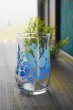 画像5: 佐々木ガラス　まるみくびれグラス　タンブラー　ブルーグラデーション花柄　GL166 (5)