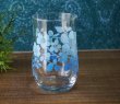 画像3: 佐々木ガラス　まるみくびれグラス　タンブラー　ブルーグラデーション花柄　GL166 (3)