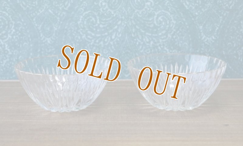 画像3: レトロモダン　金縁　深めのガラスボウル　サラダボウル2個セット　GUS345 (3)