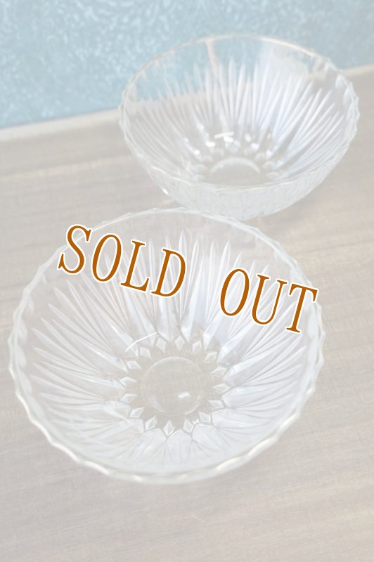 画像7: レトロモダン　金縁　深めのガラスボウル　サラダボウル2個セット　GUS345 (7)