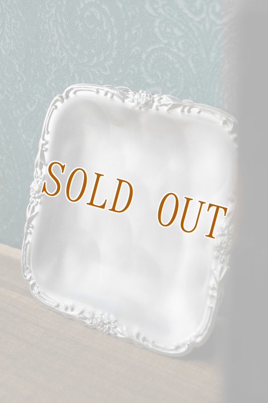 画像4: 純喫茶　ステンレス製コースター　花模様　角型　1枚　TA401 (4)