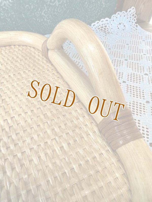 画像4: 天然の籐を使用　籐の卓上トレー　配膳トレイ　角型　TA458 (4)