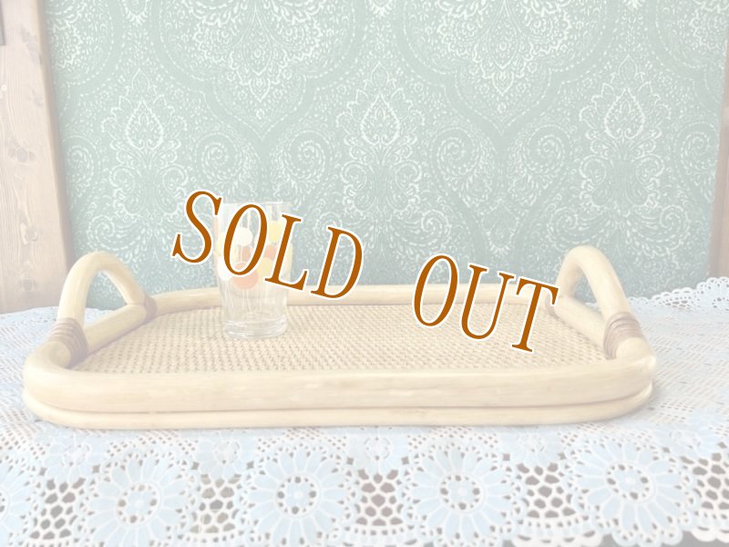 画像3: 天然の籐を使用　籐の卓上トレー　配膳トレイ　角型　TA458 (3)