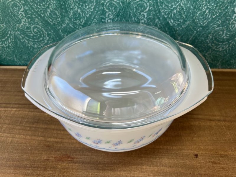 画像3: アルコパル　アルキュイジーヌ　耐熱ガラス　花柄　キャセロール　2ℓ　PL24 (3)