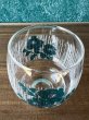 画像3: モダン　オリーブカラーの花のグラス　1個　GL178 (3)