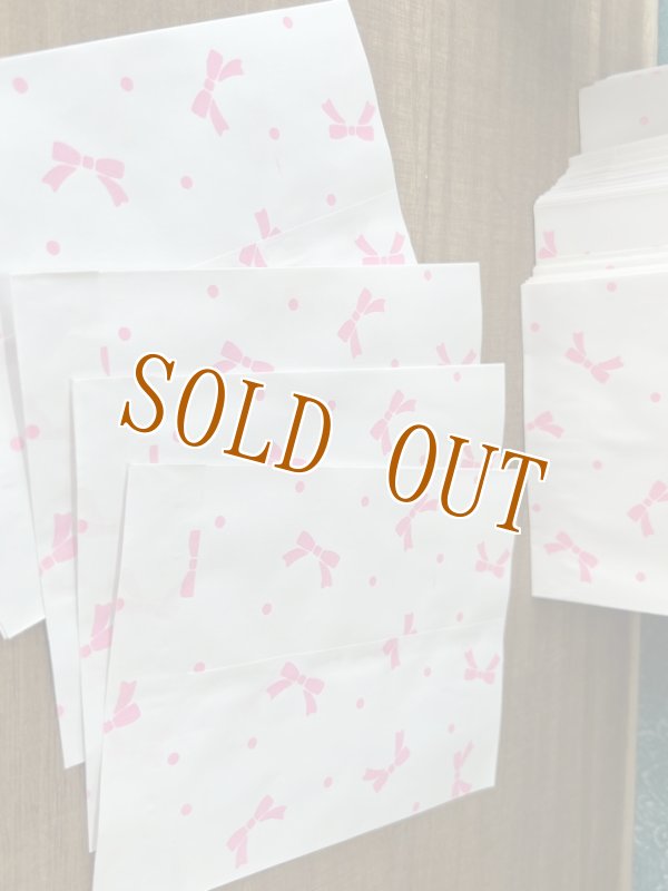 画像3: HEIKO　ヘイコー柄小袋　平袋　紙袋　18才　ピンクリボン　1枚　KF358 (3)